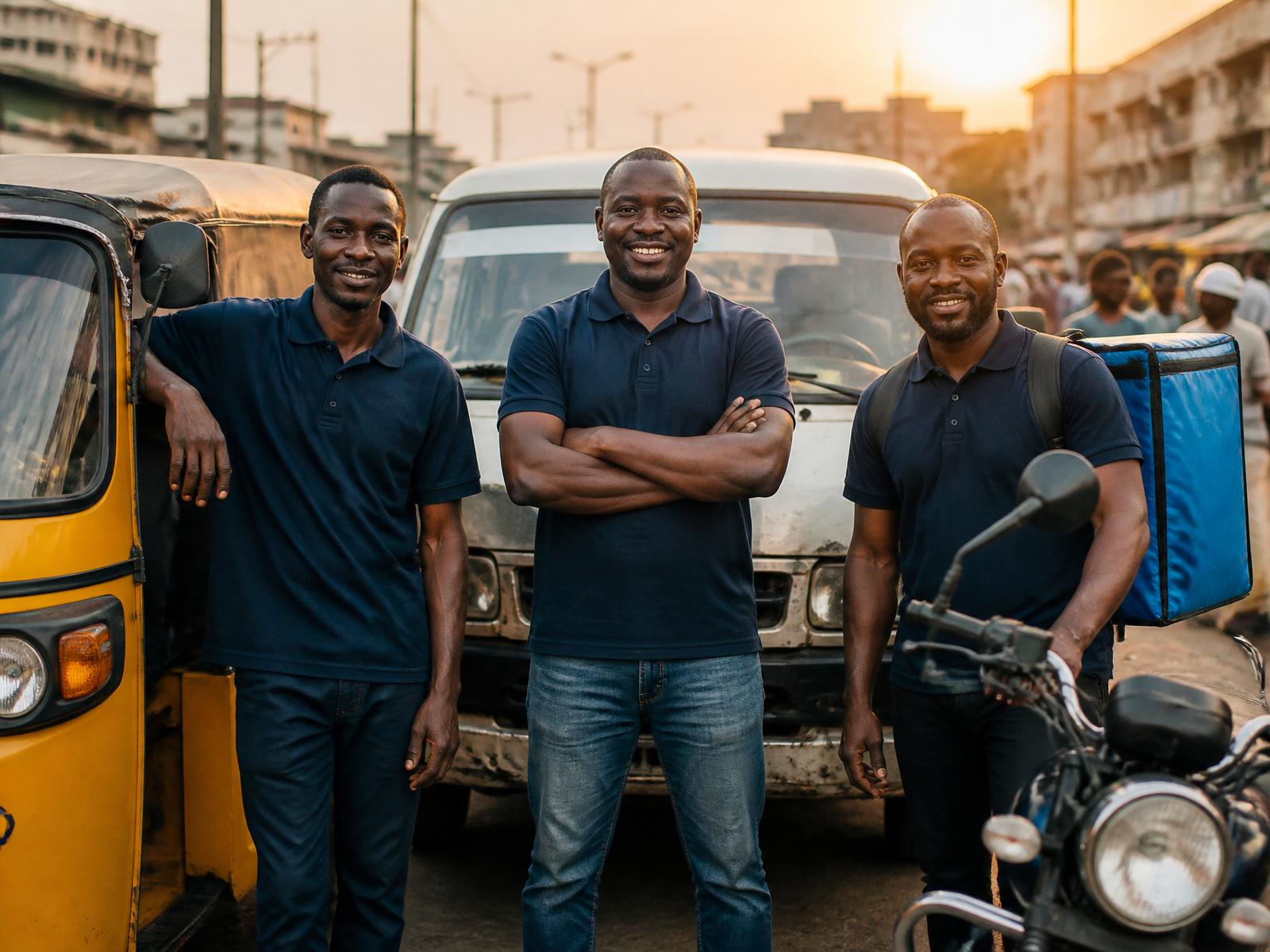 Nigerian keke, bus and delivery drivers, the mobility workforce Zane Mobility is built for.
